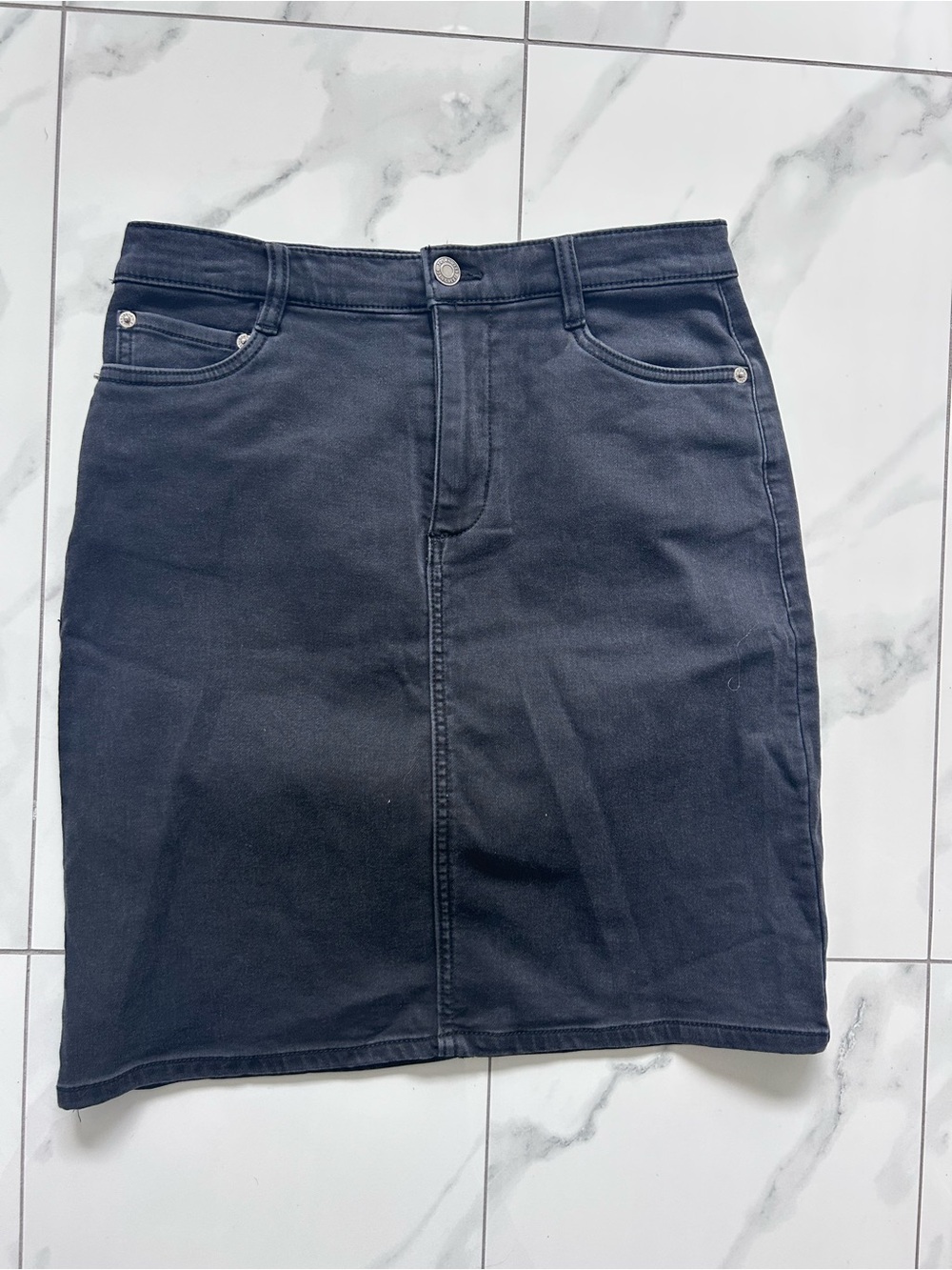 32 degrees black Jean skirt